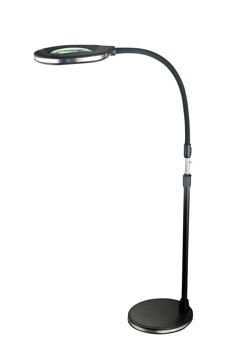 Native Lighting N4525 3-in-1 White Floor Standing Magnifier